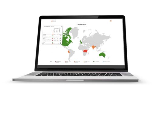 Laptop with CAHRA map
