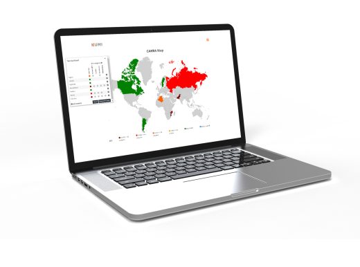 Laptop with CAHRA map