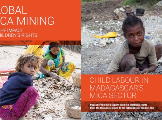Global Mica Mining report. With young children working