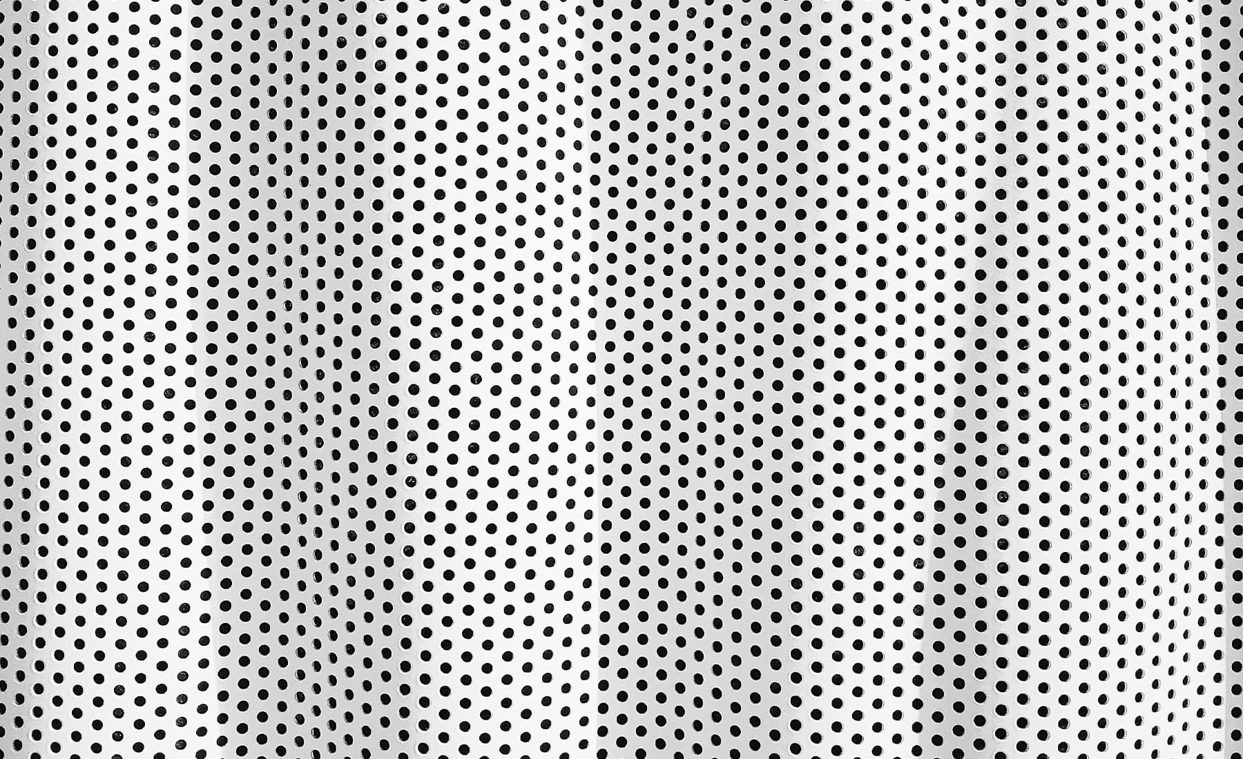 Metal grid with small holes